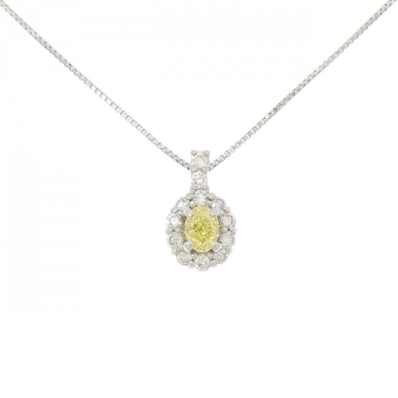 Dây chuyền kim cương PT950/PT850 0.200CT FIY VS2 cắt hình đặc biệt - Hàng hiệu Chính hãng 874435