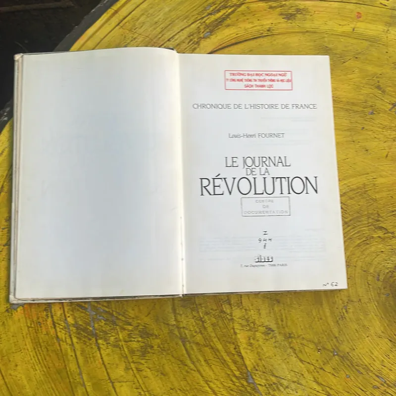 NHẬT KÝ CÁCH MẠNG PHÁP(2)- LE JOURNAL DE LA REVOLUTION- LOUIS-HENRI FOURNET 674281