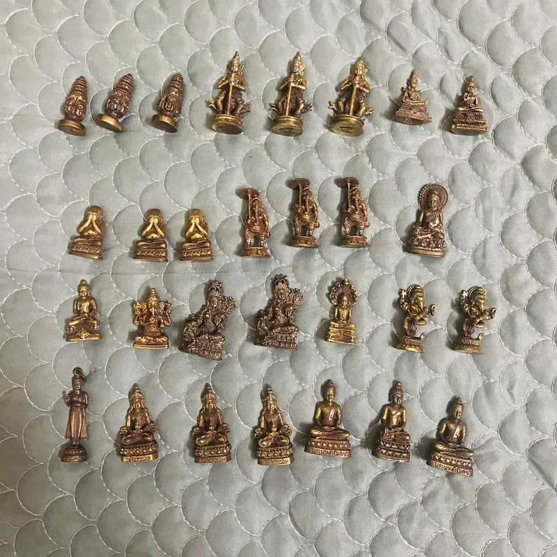29 tượng đồng Phật Giáo nhỏ trang trí -1.4x3.4 cm 1123701
