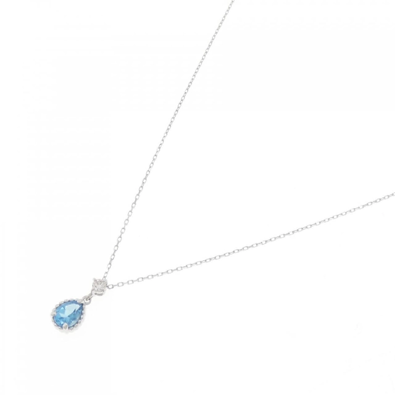 K10WG Blue Topaz Necklace - Hàng hiệu Authentic 856378