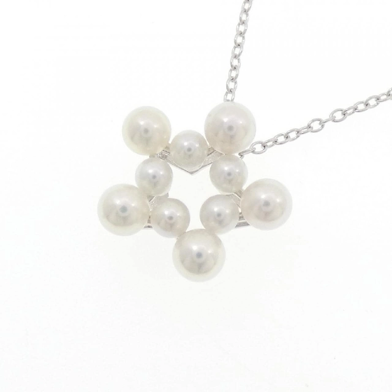 K18WG Ngôi sao Akoya Pearl Dây chuyền - Hàng hiệu Chính hãng 857022