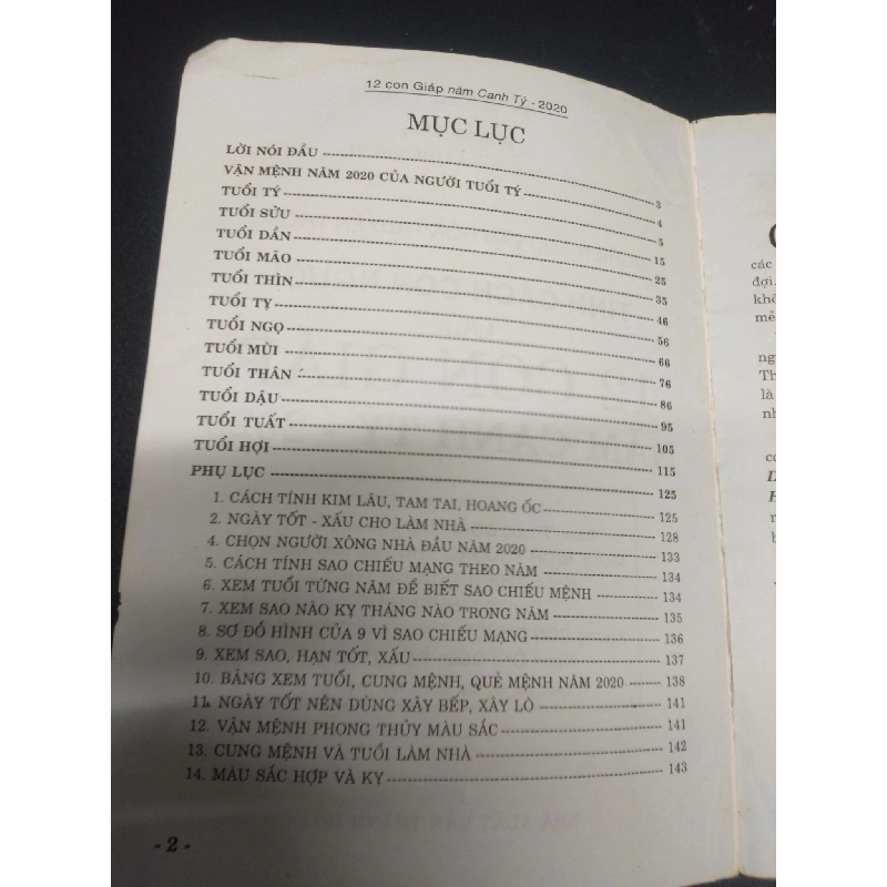 Tính cách con người qua 12 con giáp - canh tý 2020 năm 2019 mới 70% ố nhẹ tróc gáy HCM2602 phong thủy 913419