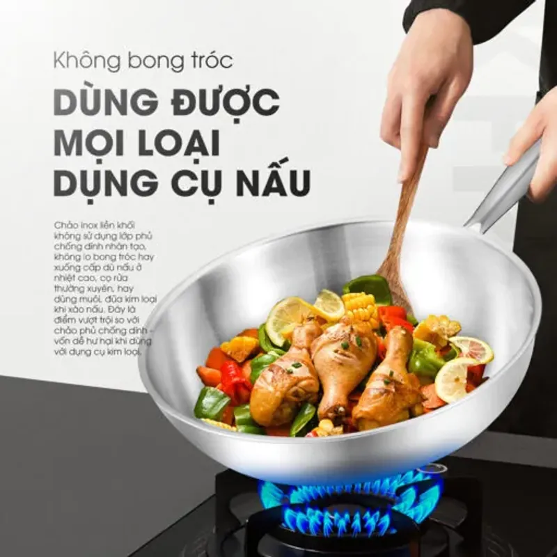 Chảo rán inox liền khối cao cấp KALITE KFP2401 577477