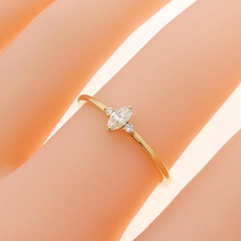 【Sản phẩm mới】Nhẫn kim cương K18YG 0.10CT 668676