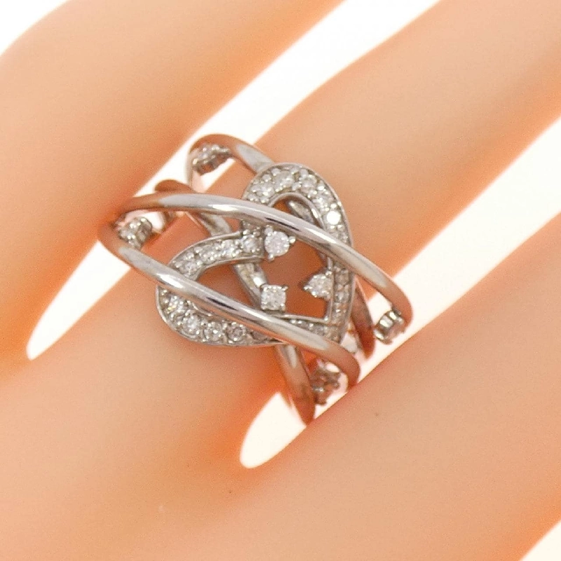 Nhẫn kim cương hình trái tim K18WG 0.30CT 671161