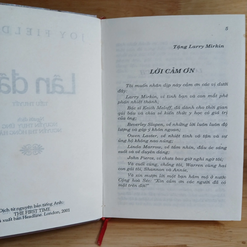 Tiểu Thuyết Lần Đầu - Joy Fielding 457794