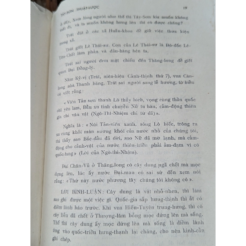 Tây Sơn thuật lược - bản dịch của Tạ Quang Phát ( có phụ  phần nguyên văn chữ hán ) 125298