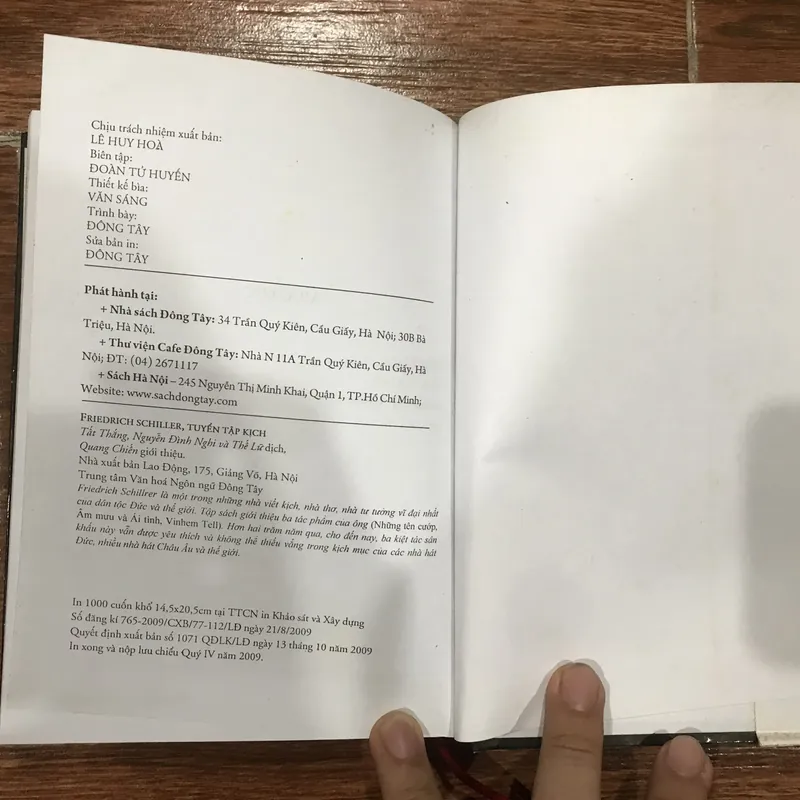 TUYỂN TẬP KỊCH - FRIEDRICH SCHILLER (k1) 717827