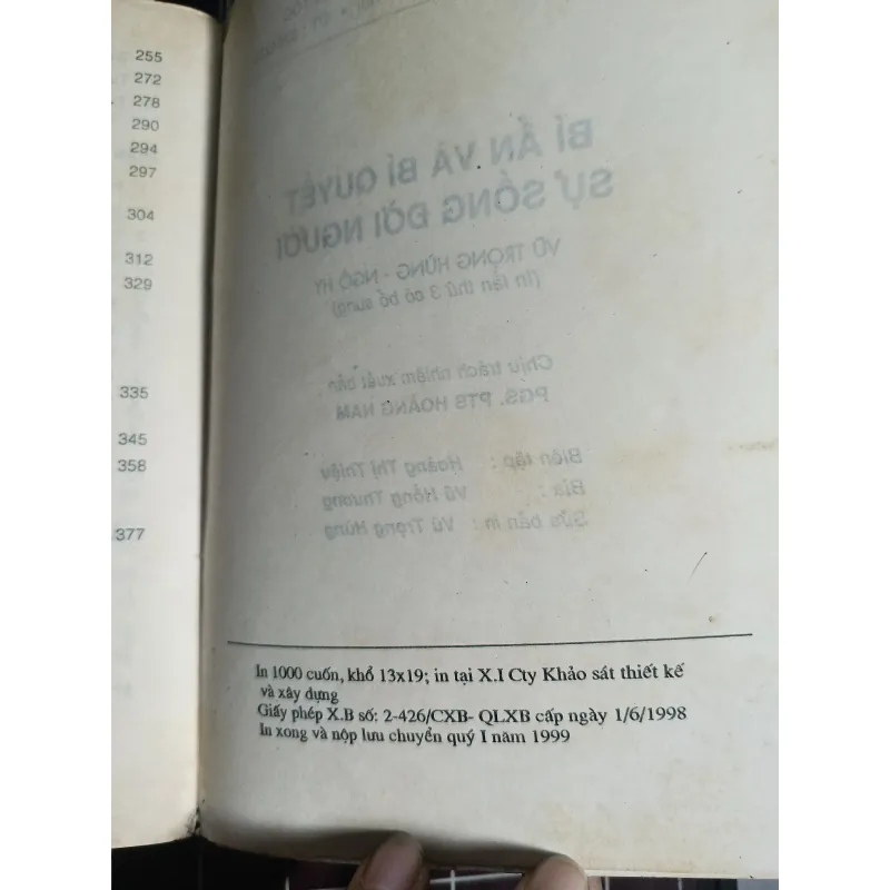 Bí ẩn và bí quyết sự sống đời người - Vũ Trọng Hùng & Ngô Hy 754682