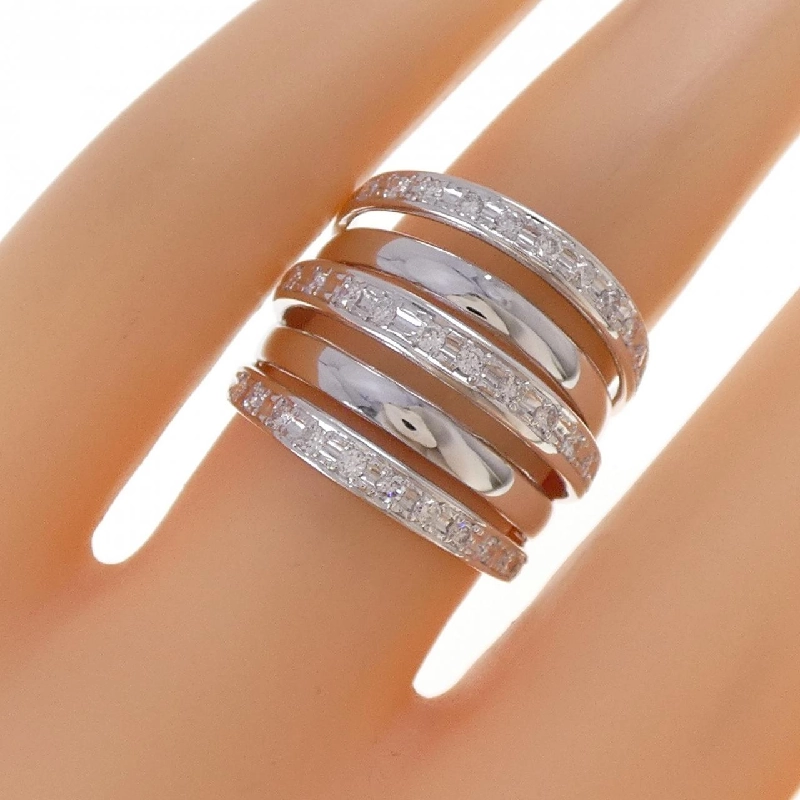 K18WG Nhẫn Kim Cương - Hàng hiệu Chính hãng 853045