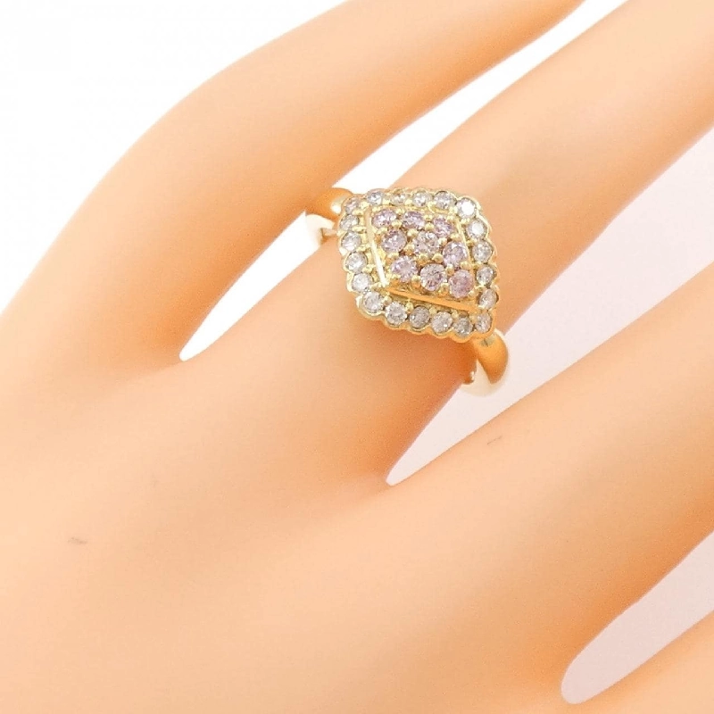 Nhẫn kim cương hồng K18YG 0.32CT 671103
