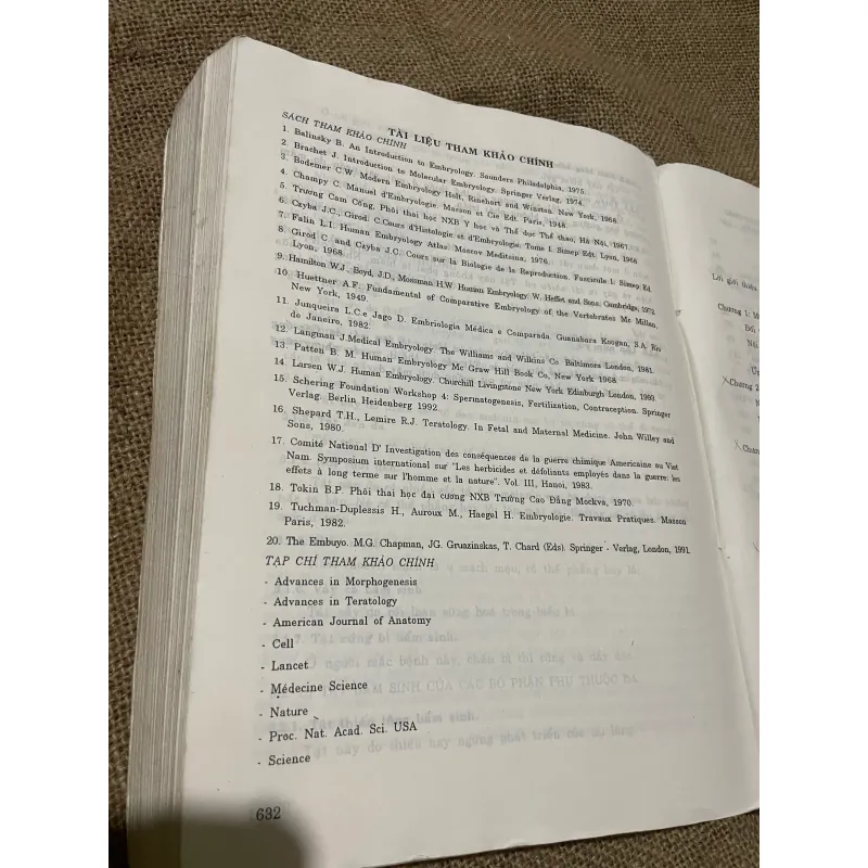 PHÔI THAI HỌC NGƯỜI, SÁCH Y, KHỔ LỚN, 630  TRANG 569807