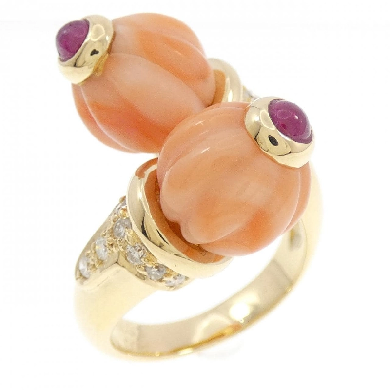 Nhẫn đá màu K18YG 665559