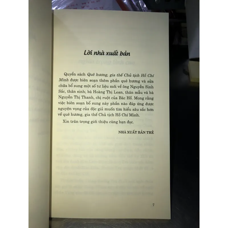 Quê hương và gia thế Chủ tịch Hồ Chí Minh - Trần Minh Siêu 777289