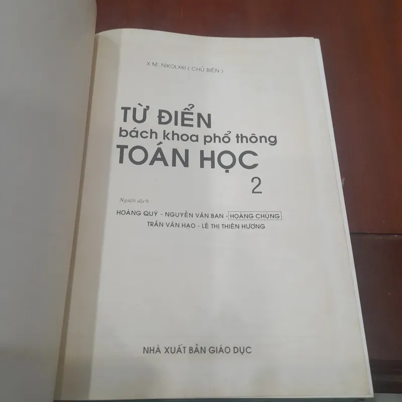 Từ điển BÁCH KHOA PHỔ THÔNG TOÁN HỌC 2 722291