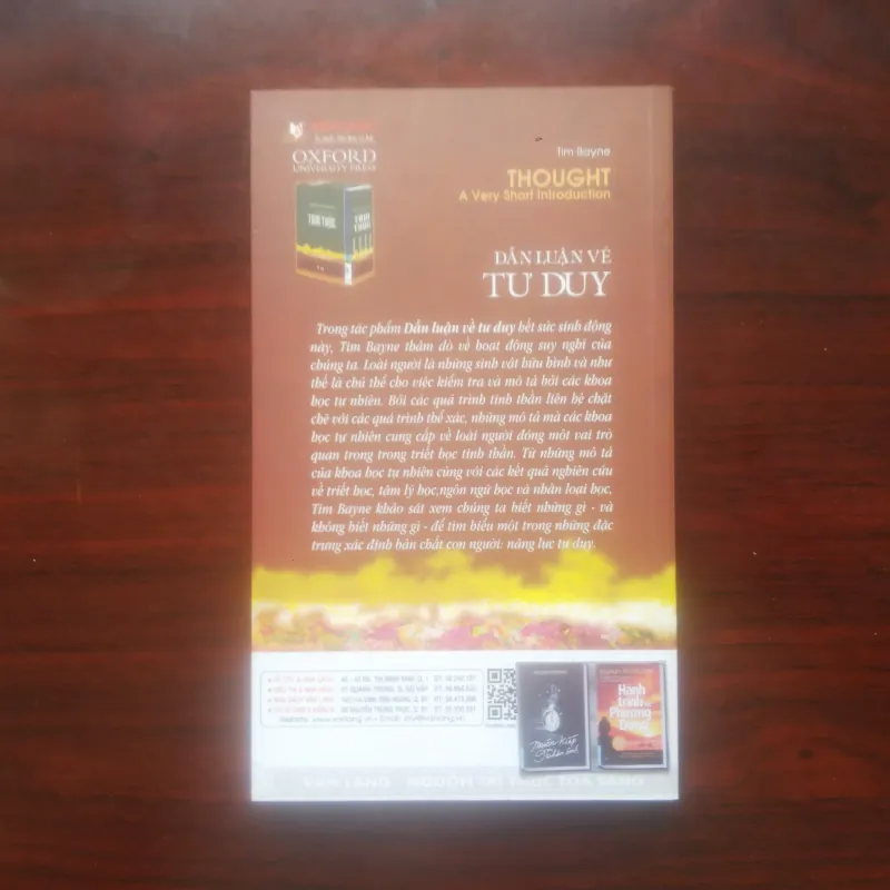 [Sách Triết Học] Dẫn Luận Về Tư Duy (Oxford University Press) - Phân Tâm Học & Tâm Lý Học 976530