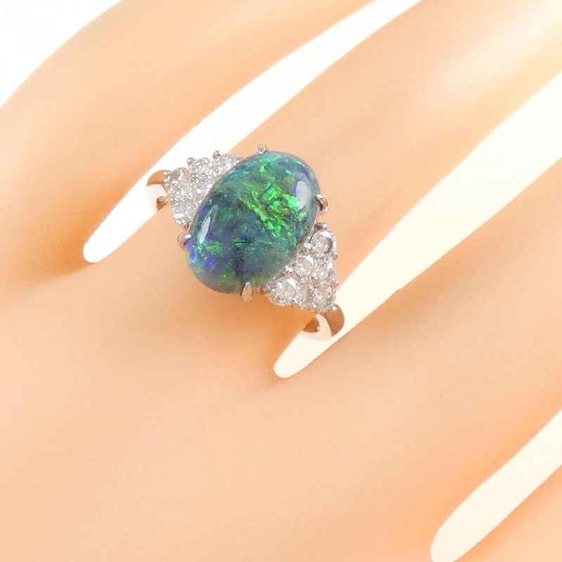 Nhẫn opal đen PT900 2.82CT 672297