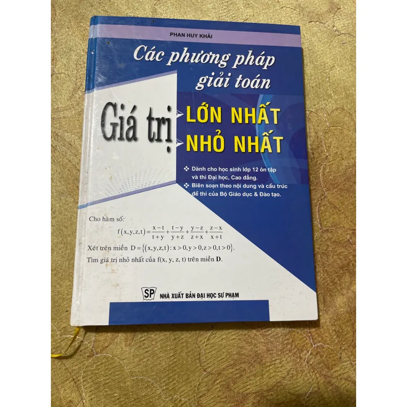 CÁC PHƯƠNG PHÁP GIẢI TOÁN GIÁ TRỊ LỚN NHẤT NHỎ NHẤT- PHAN HUY KHẢI 728500