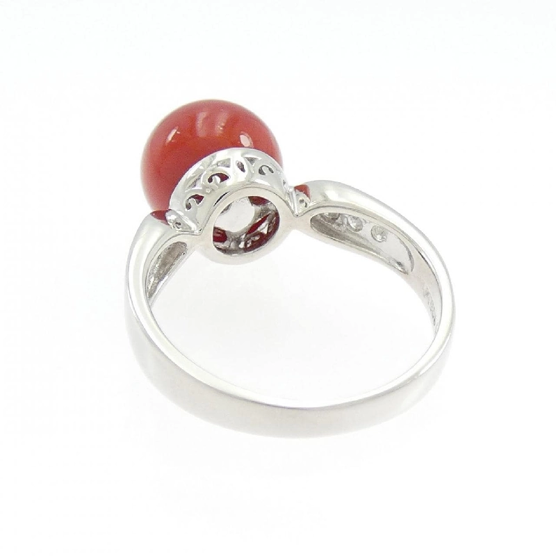 Nhẫn san hô PT900 8.8mm - Hàng hiệu chính hãng 852609