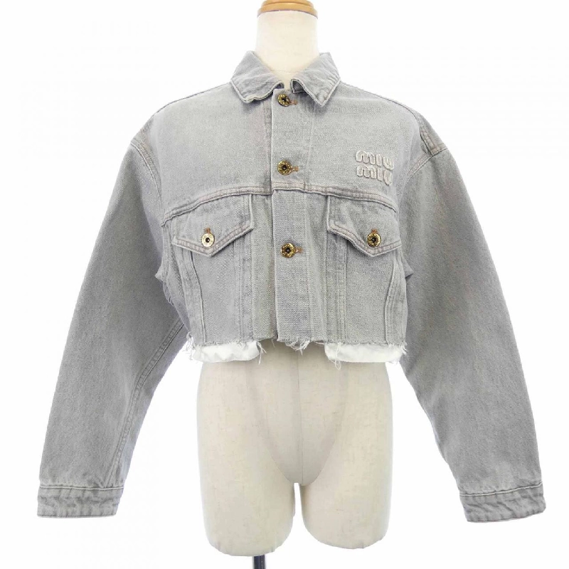 MIU MIU GWB148 S231 13LF Áo khoác denim - Hàng hiệu Authentic 811059