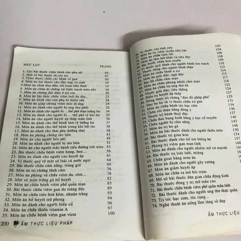 ẨM THỰC LIỆU PHÁP  693797