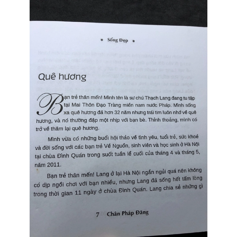 Sống Đẹp Thiền Cho Tuổi Trẻ 2013 mới 80% bẩn nhẹ có note viết xanh trang đầu Chân Pháp Đăng HPB3007 TÂM LINH - TÔN GIÁO - THIỀN 916461