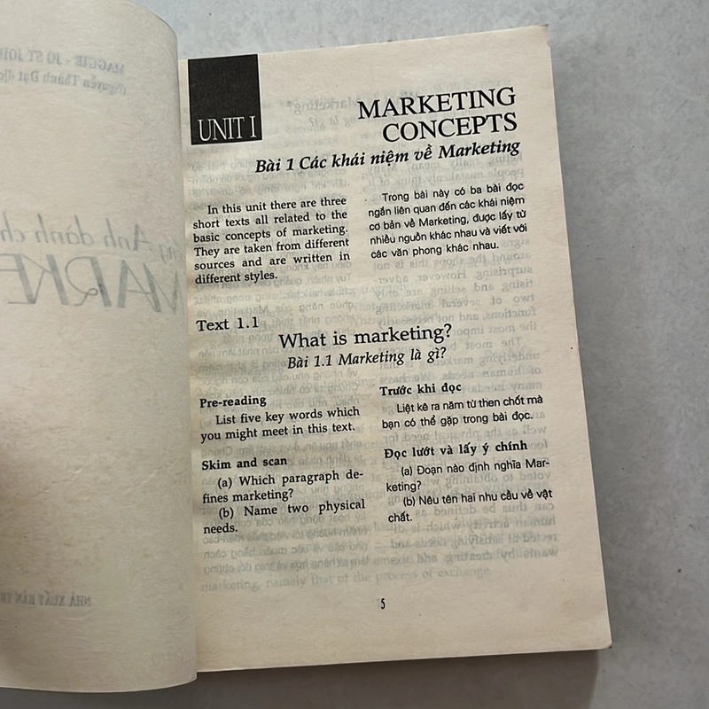 Tiếng Anh dành cho nhân viên Marketing — 2003s 499508