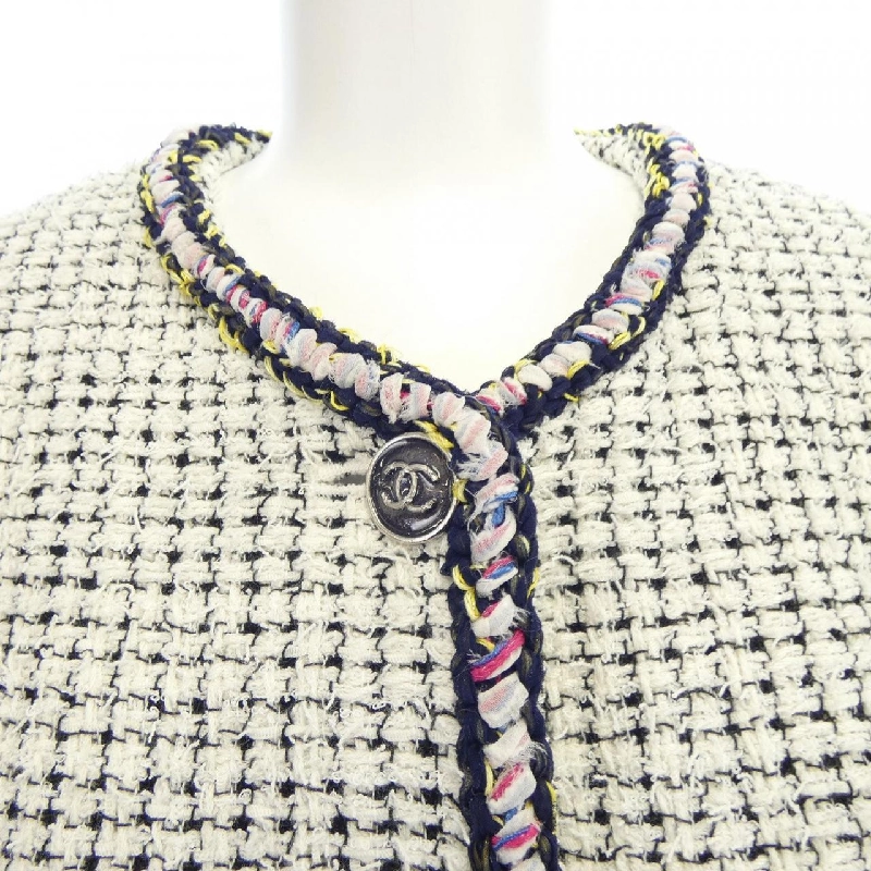 【Khuyến mãi】Áo khoác không cổ CHANEL 641593