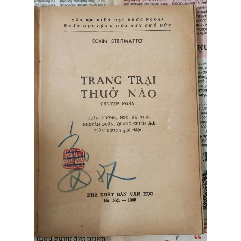 Truyện ngắn Đức: TRANG TRẠI THUỞ NÀO (154 trang) 728202