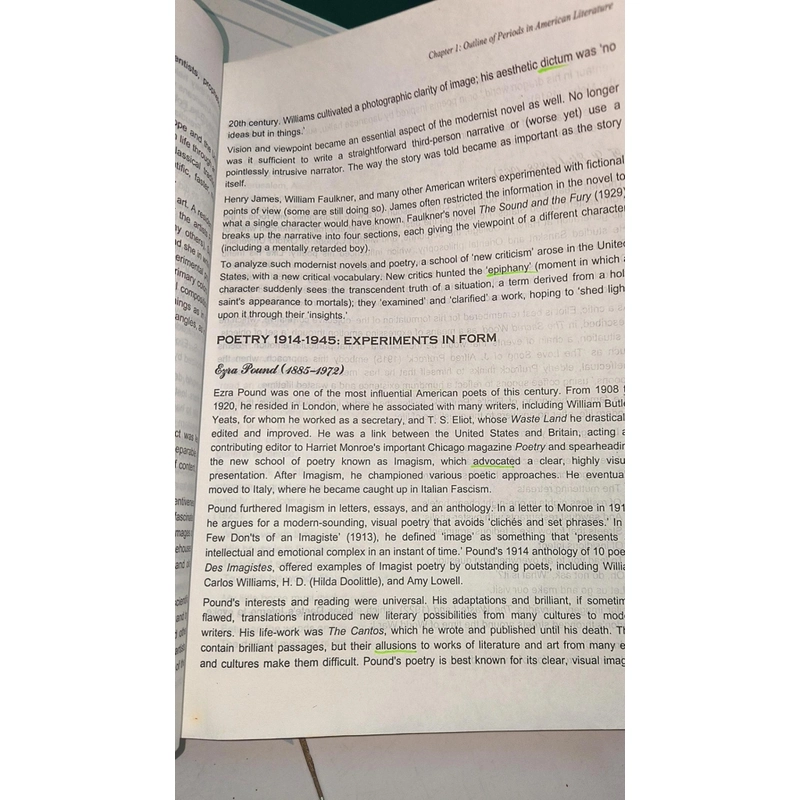 GIÁO TRÌNH VĂN CHƯƠNG MỸ - A COURSE IN AMERICAN LITERATURE - NXB Đại học Quốc gia TP HCM 496256