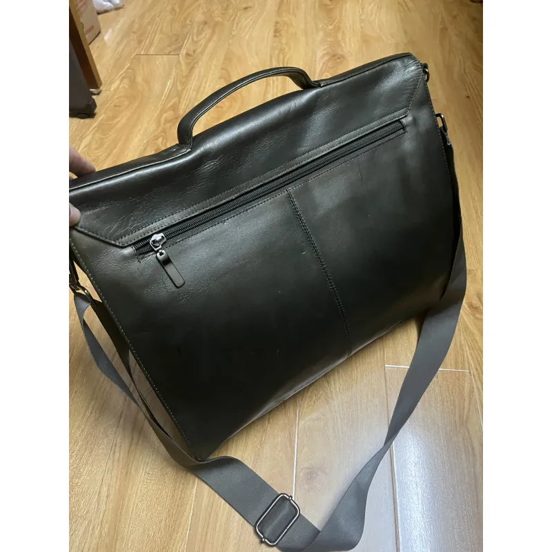 Cặp nam 37x29x9 công sở da thật 2hand 996739