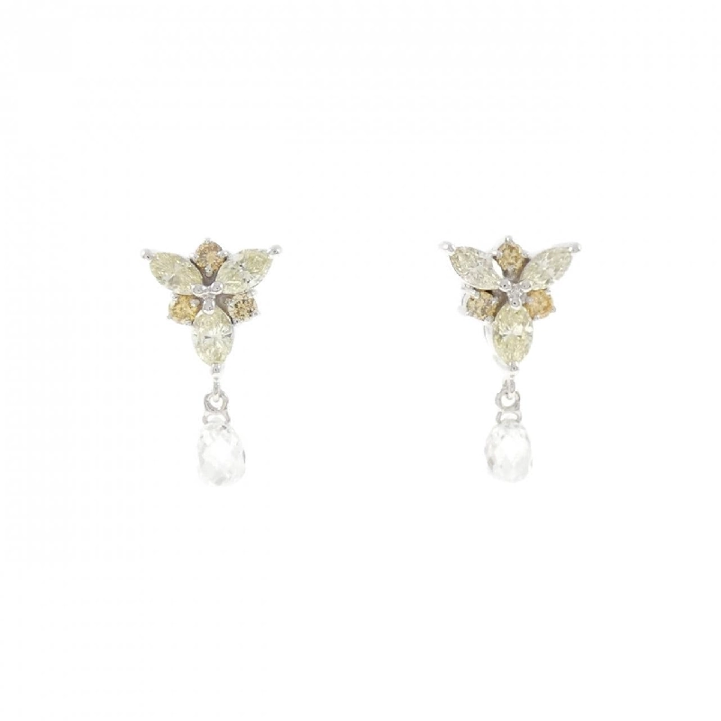 K18WG/K14WG Bông tai kim cương 1.36CT - Hàng hiệu Chính hãng 867426