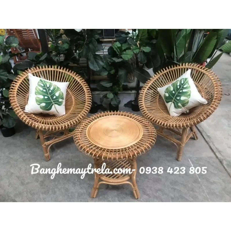 Ghế mây đơn hoa 708777