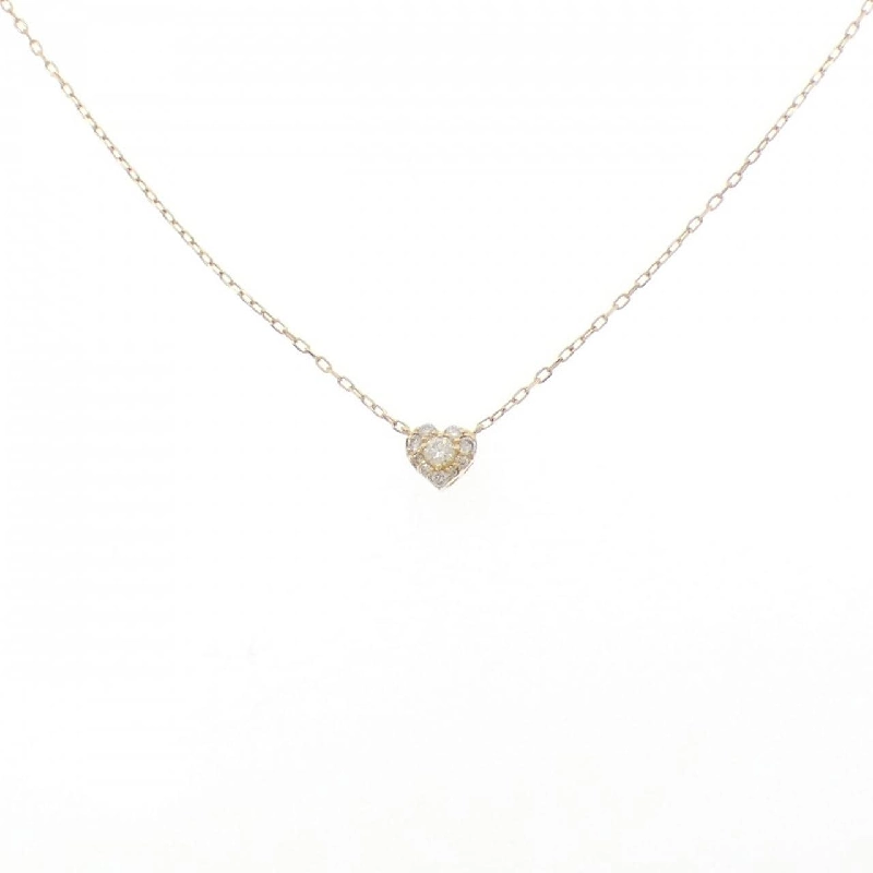K18YG Dây chuyền kim cương hình trái tim 0.15CT - Hàng hiệu Chính hãng 862161