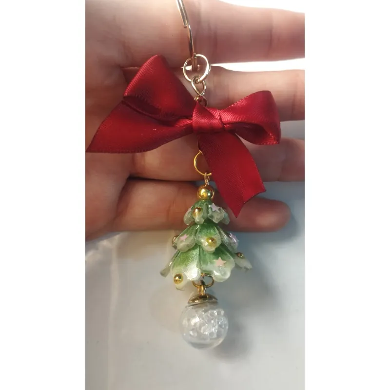 Móc khóa cây thông giáng sinh handmade 733018