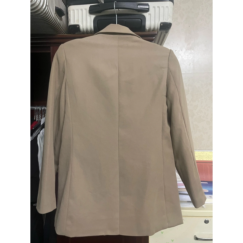 Áo blazer dài tay beige 478417