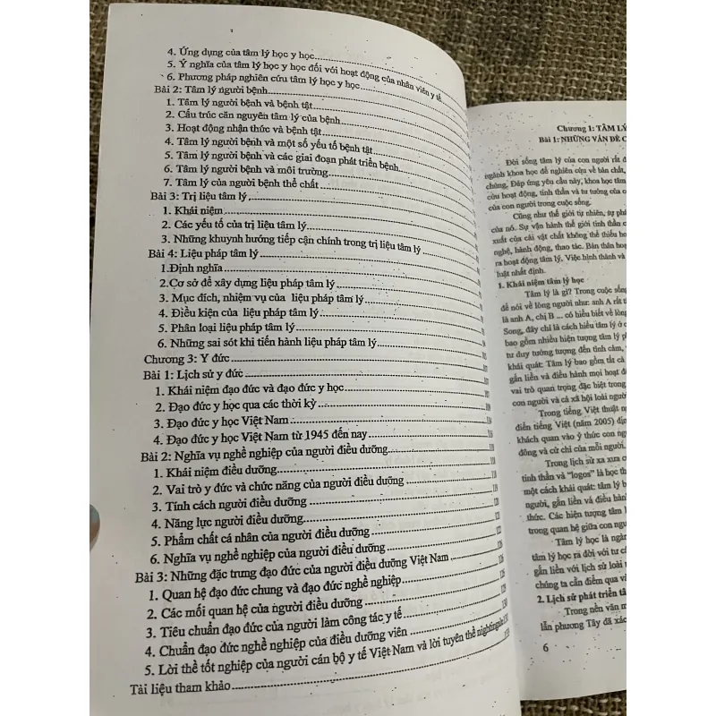 TÂM LÝ ĐẠO ĐỨC Y HỌC DÙNG CHO ĐỐI TƯỢNG CỬ NHÂN ĐIỀU DƯỠNG, khổ lớn  1029875
