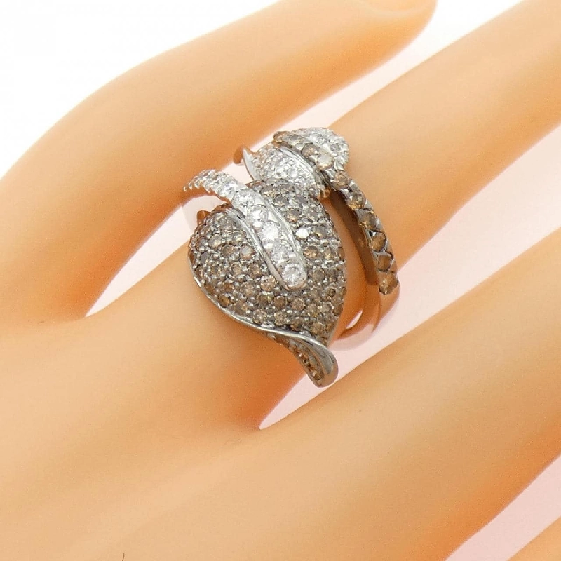 Nhẫn kim cương 18KWG/18KBG 0.44CT - Hàng hiệu Authentic 847694