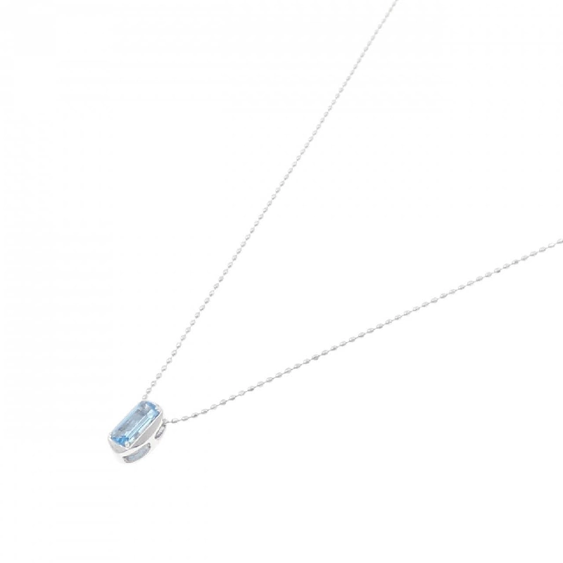 K14WG 2WAY Blue Topaz Necklace - Hàng hiệu Authentic 861976