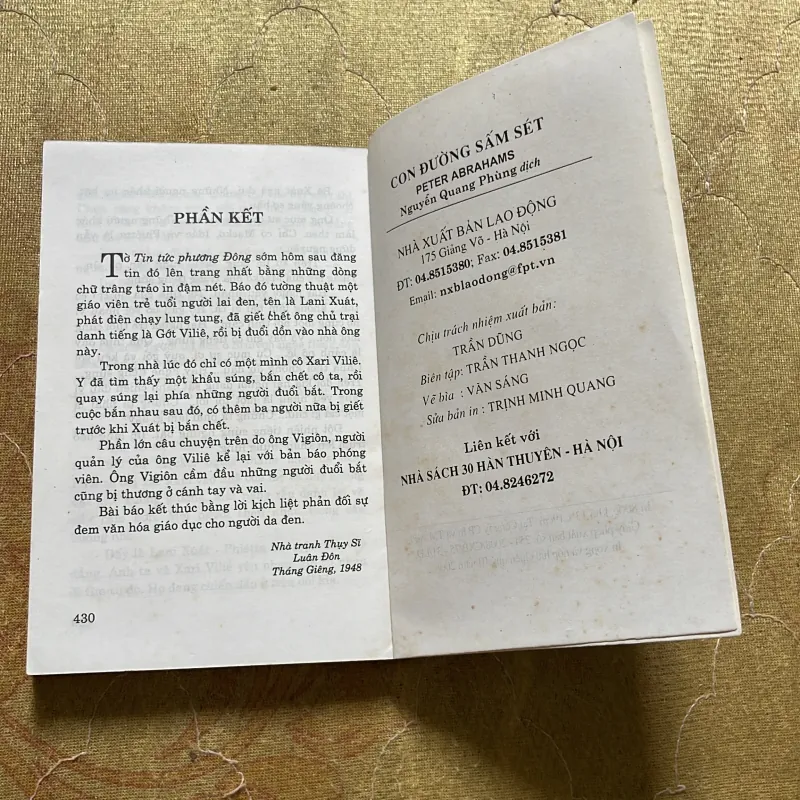 CON ĐƯỜNG SẤM SÉT - PETER ABRAHAMS 753323