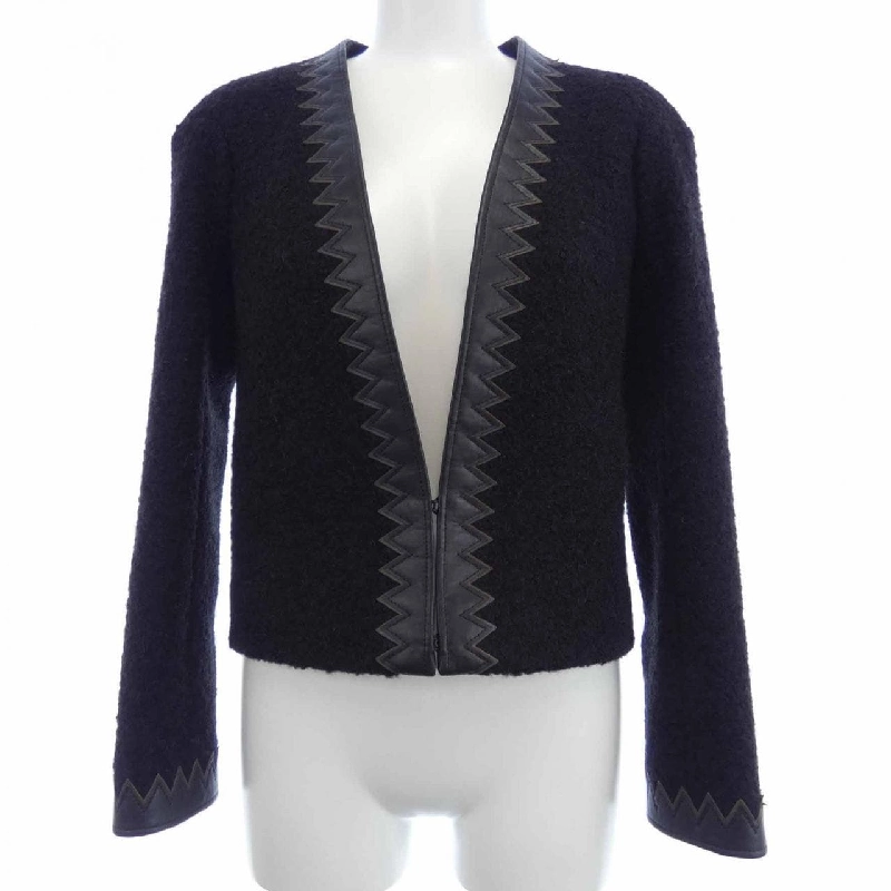 【Mã giảm giá】Áo khoác không cổ CHANEL 636495