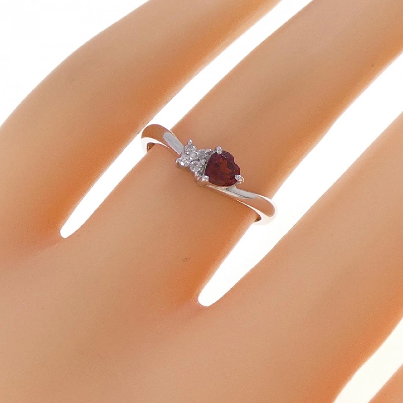 Nhẫn Garnet Hình Trái Tim K14WG - Hàng hiệu Chính hãng 850206