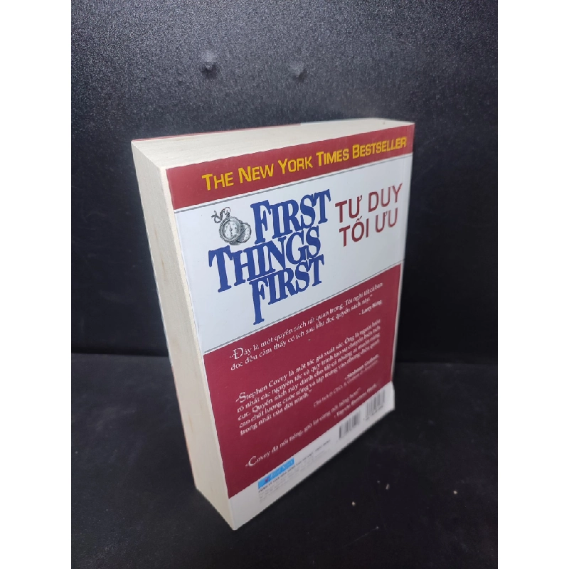 Tư Duy Tối Ưu - First Things First A.Roger Merrill, Rebecca R.Merrill 2017 mới 80% ố, rách bìa HPB.HCM2301 kỹ năng tư duy 68242