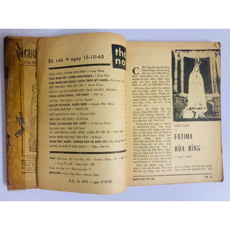 📰2 CUỐN BÁO THỜI NAY   – Số 146, xb ngày 15/10/1965 – Số 197, xb ngày 01/12/1967  543788
