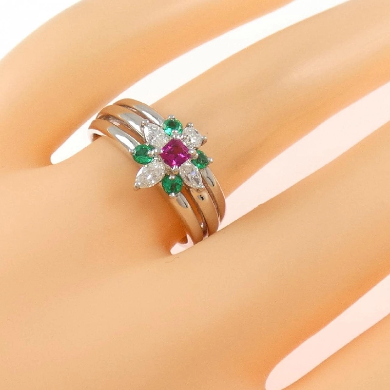 Nhẫn Red Beryl PT900 0.10CT - Hàng hiệu Chính hãng 854745