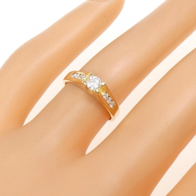 Nhẫn kim cương K18YG 0.14CT 668983