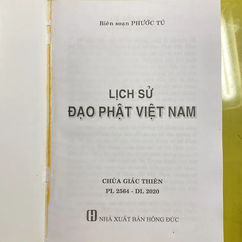 Lịch sử Đạo Phật Việt Nam - Biên soạn HT Đắc Huyền - Thích Như Phước Tú 638169