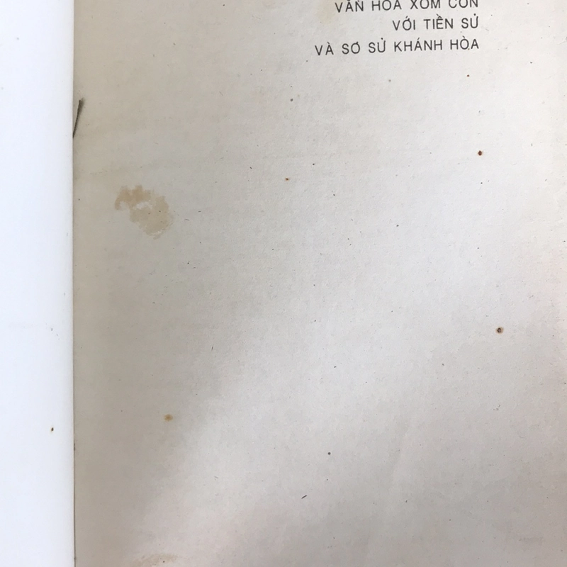 VĂN HÓA XÓM CỒN với Tiền sử và Sơ sử Khánh Hòa 502226