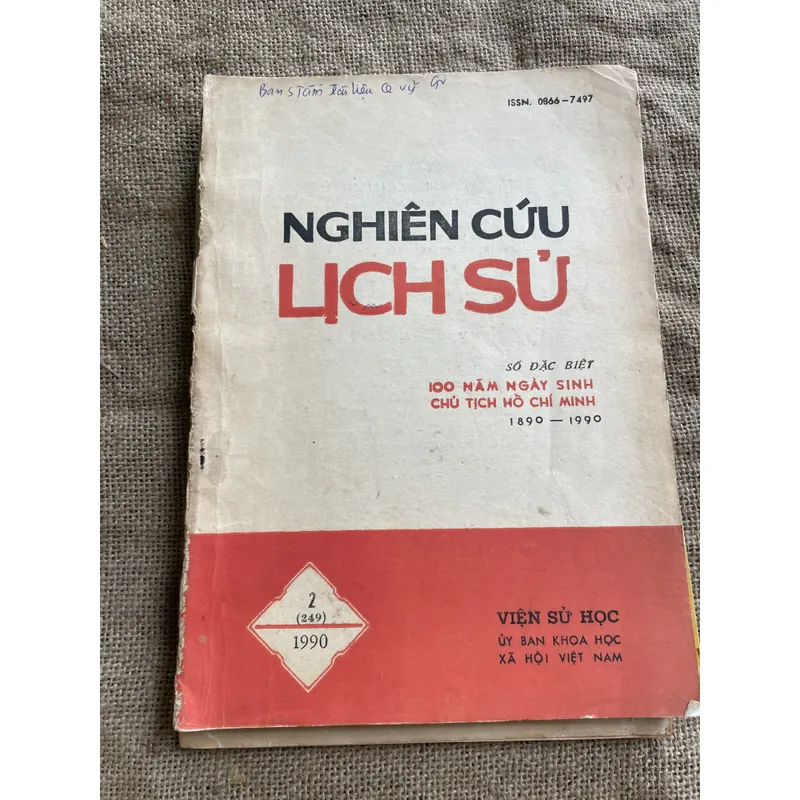 Nghiên cứu lịch sử - số 2-1991; khổ lớn ; số đặc biệt về hồ Chí Minh 679765