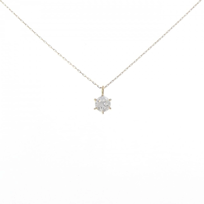 K18YG Solitaire Dây chuyền kim cương - Hàng hiệu Authentic 856773